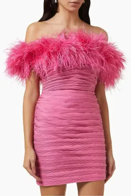 Rachel Gilbert Zion Mini Dress Pink Size 14 for rent on The Volte - image 2