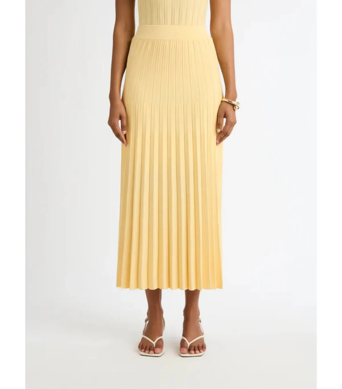 Sheike Elsa Knit Top And Knit Skirt Set Yellow Size AU 6  - Image 4