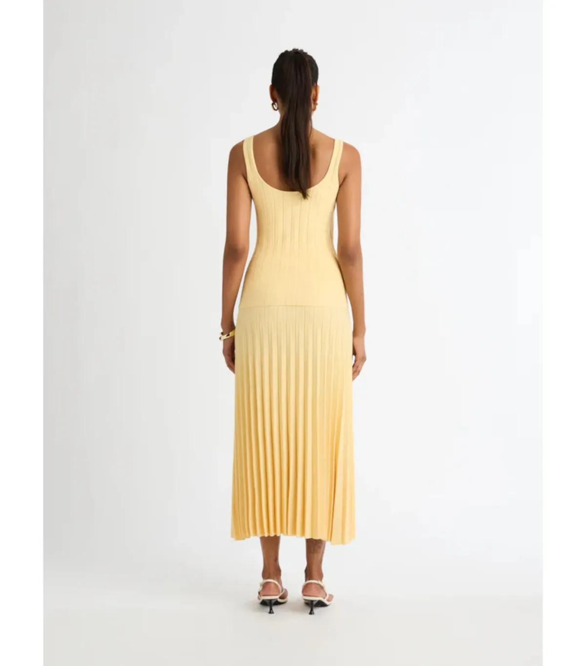 Sheike Elsa Knit Top And Knit Skirt Set Yellow Size AU 6  - Image 3