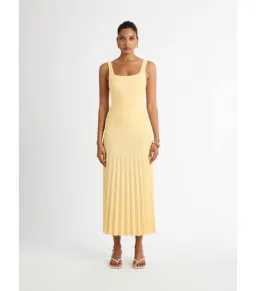 Sheike Elsa Knit Top And Knit Skirt Set Yellow Size AU 6  for rent on The Volte - image 1