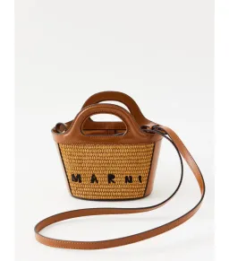 Marni Micro Tropicalia Logo Bag in Raw Sienna for rent on The Volte - image 3