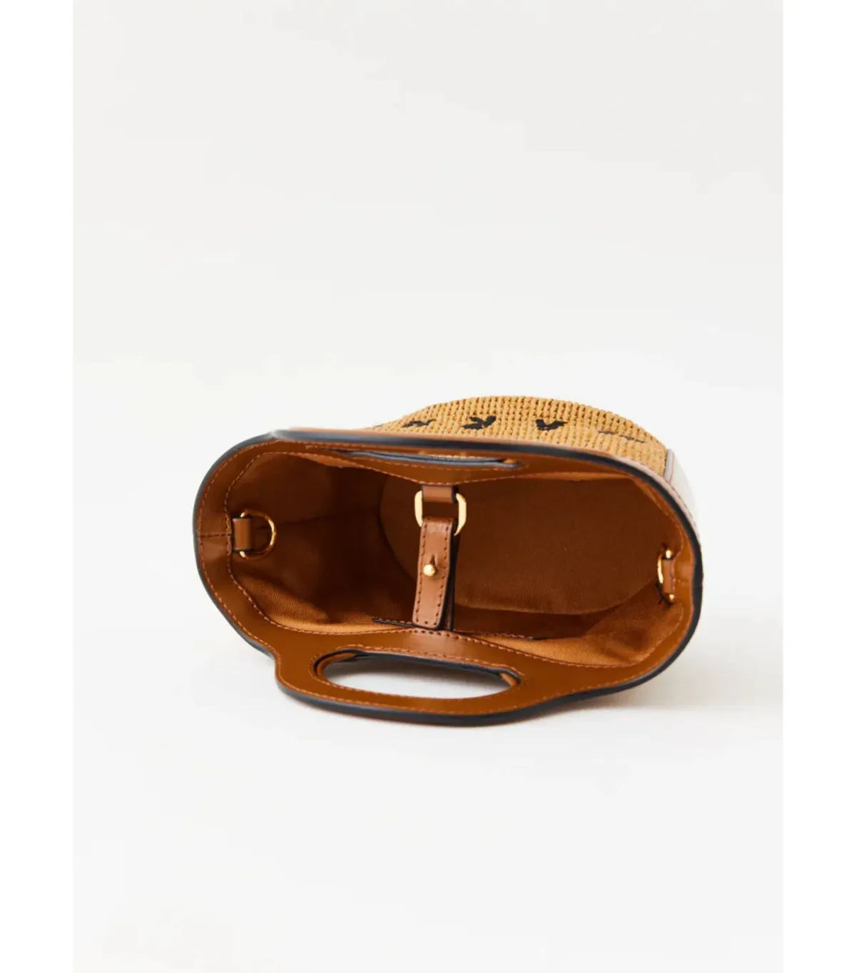Marni Micro Tropicalia Logo Bag in Raw Sienna - Image 4