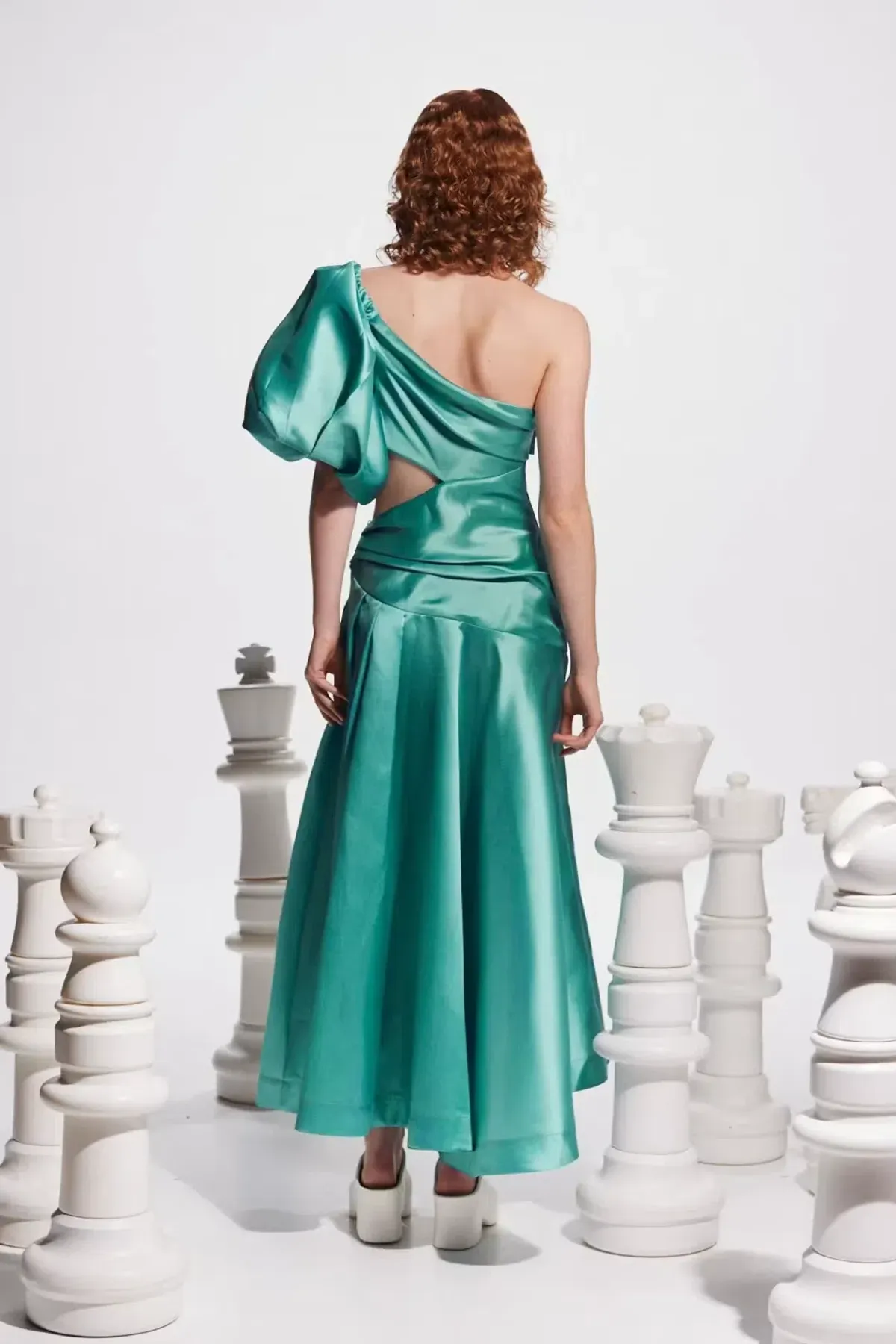 Alemais Regent Jade Gown Green Print Size AU 8 - Image 2