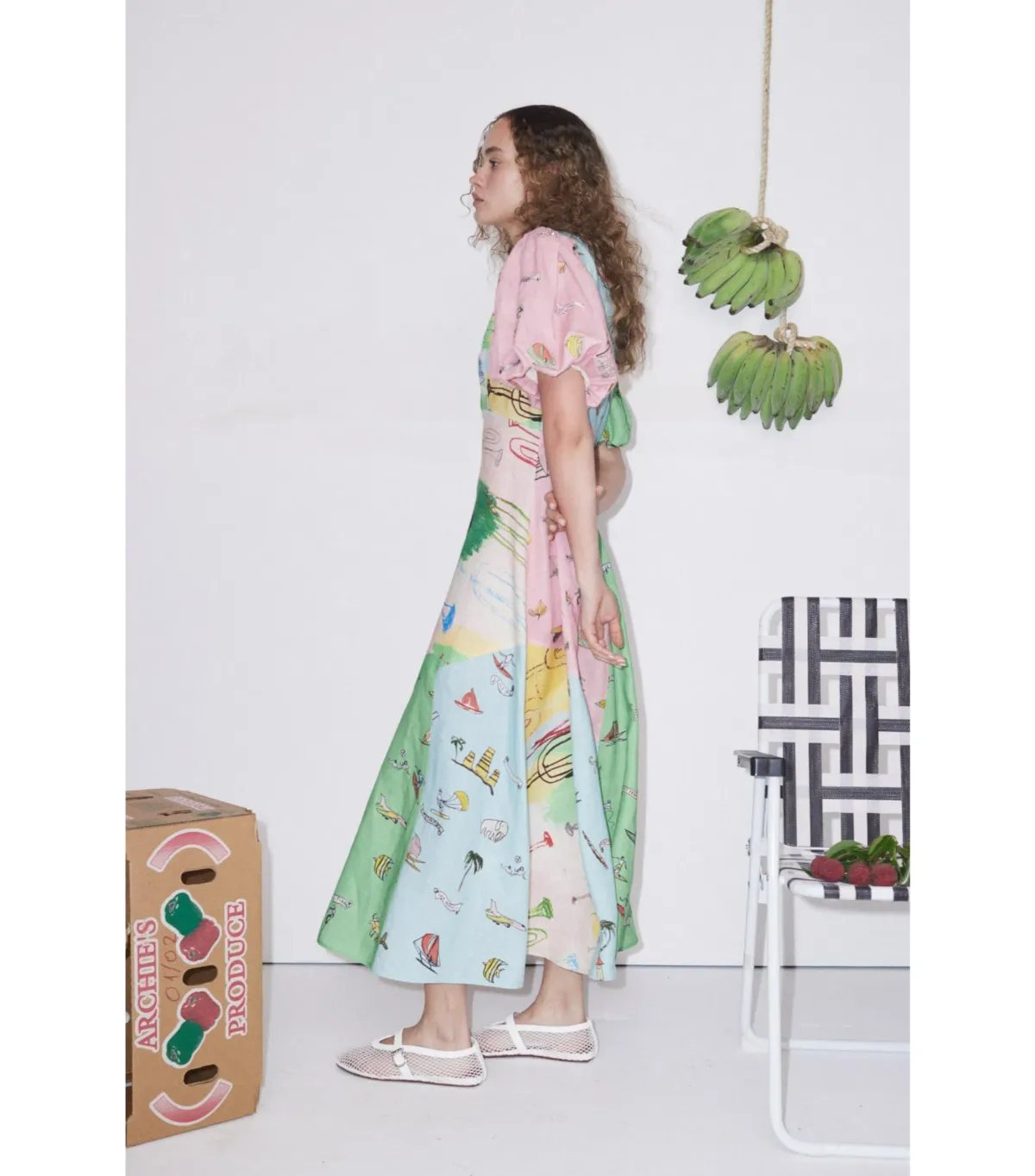 Alemais Jet Midi Dress Multi Size AU 8 - Image 4