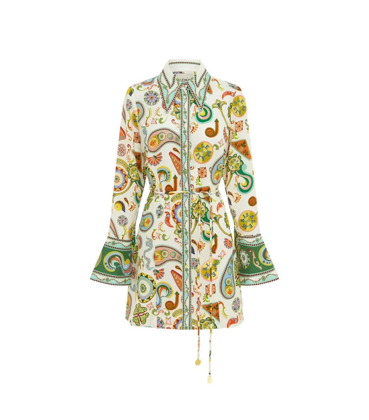 Alemais Arcade Mini Dress Multi Size AU 8 - Image 3