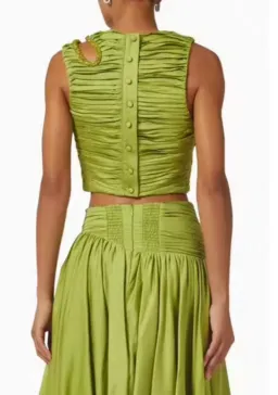 Aje Lenni Crop and Jolie Skirt Verdant Green Size AU 16 for rent on The Volte - image 3