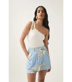 Aje Vibrancy Knit Sleeveless Top Ivory Size AU 8  for rent on The Volte - image 4