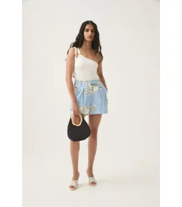 Aje Vibrancy Knit Sleeveless Top Ivory Size AU 8  for rent on The Volte - image 1