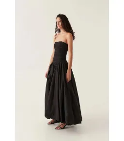 Aje Violet Bubble Hem Maxi Dress Black Size AU 10  for rent on The Volte - image 5