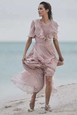 Spell And the Gypsy Zoe Gown Rose Pink Size 10 for rent on The Volte - image 3