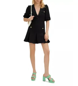 Maje Riolette Tweed Dress Black Size 8 for rent on The Volte - image 1