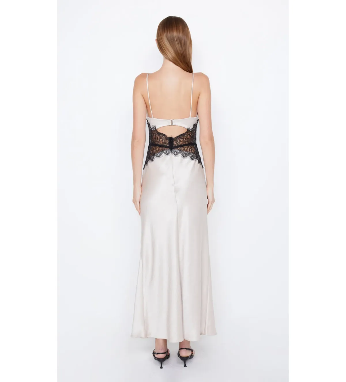 Bec & Bridge Camille Maxi Dress Sand/Black Size 10 - Image 2