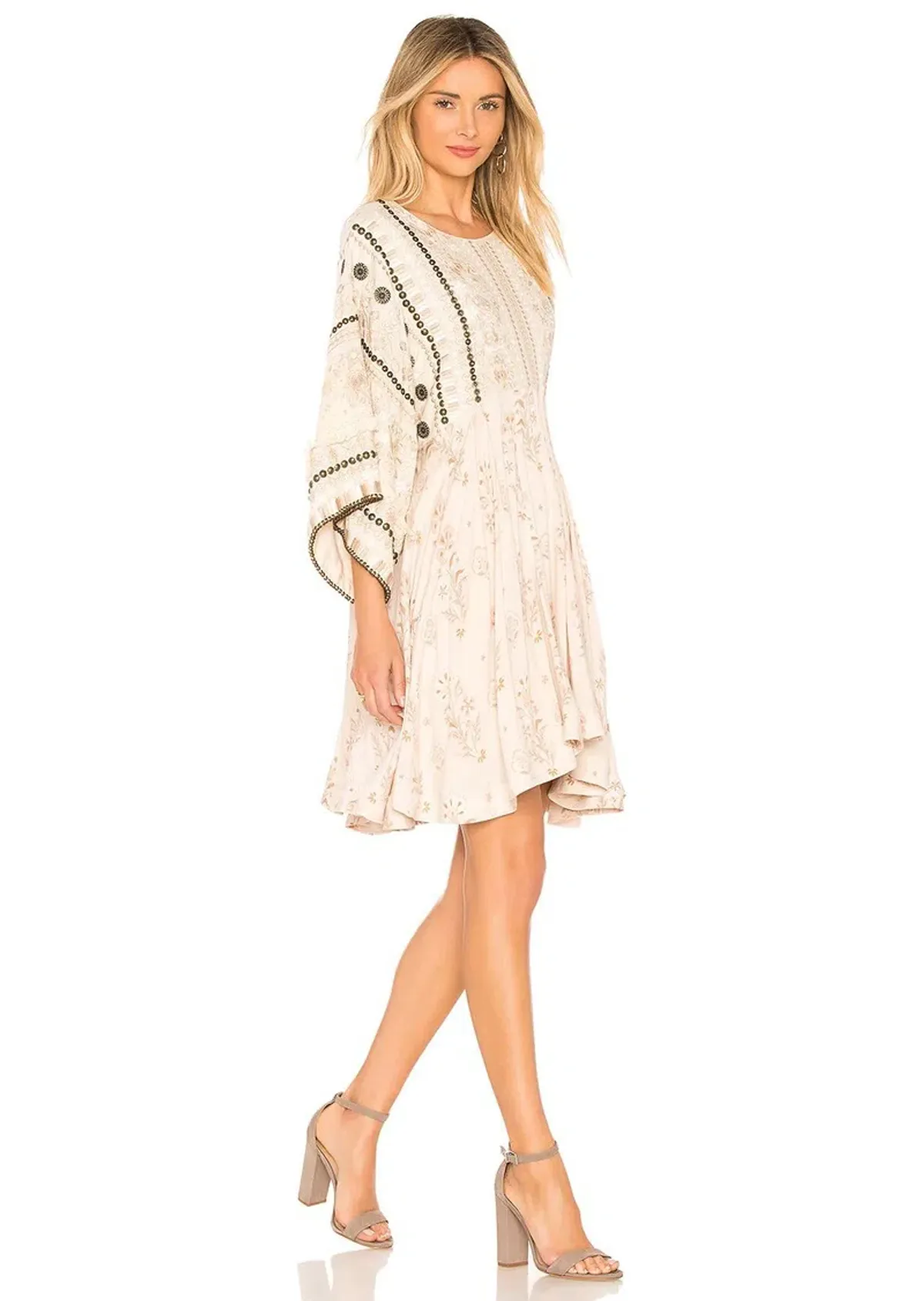 Spell Arabian Jewel Dress Cream Size 8 - Image 5