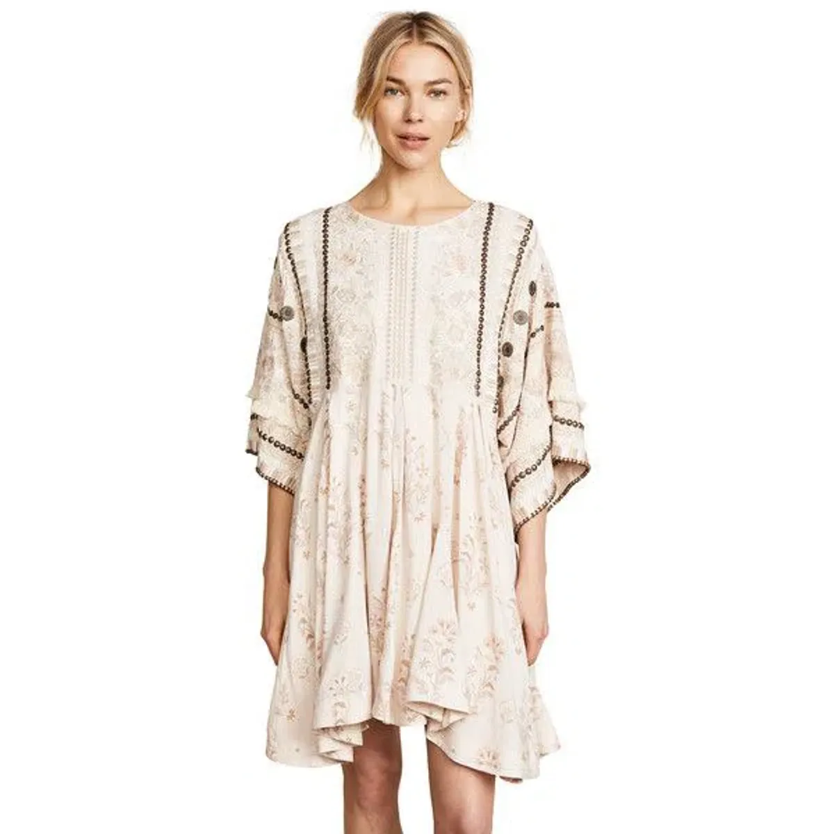 Spell Arabian Jewel Dress Cream Size 8 - Image 1