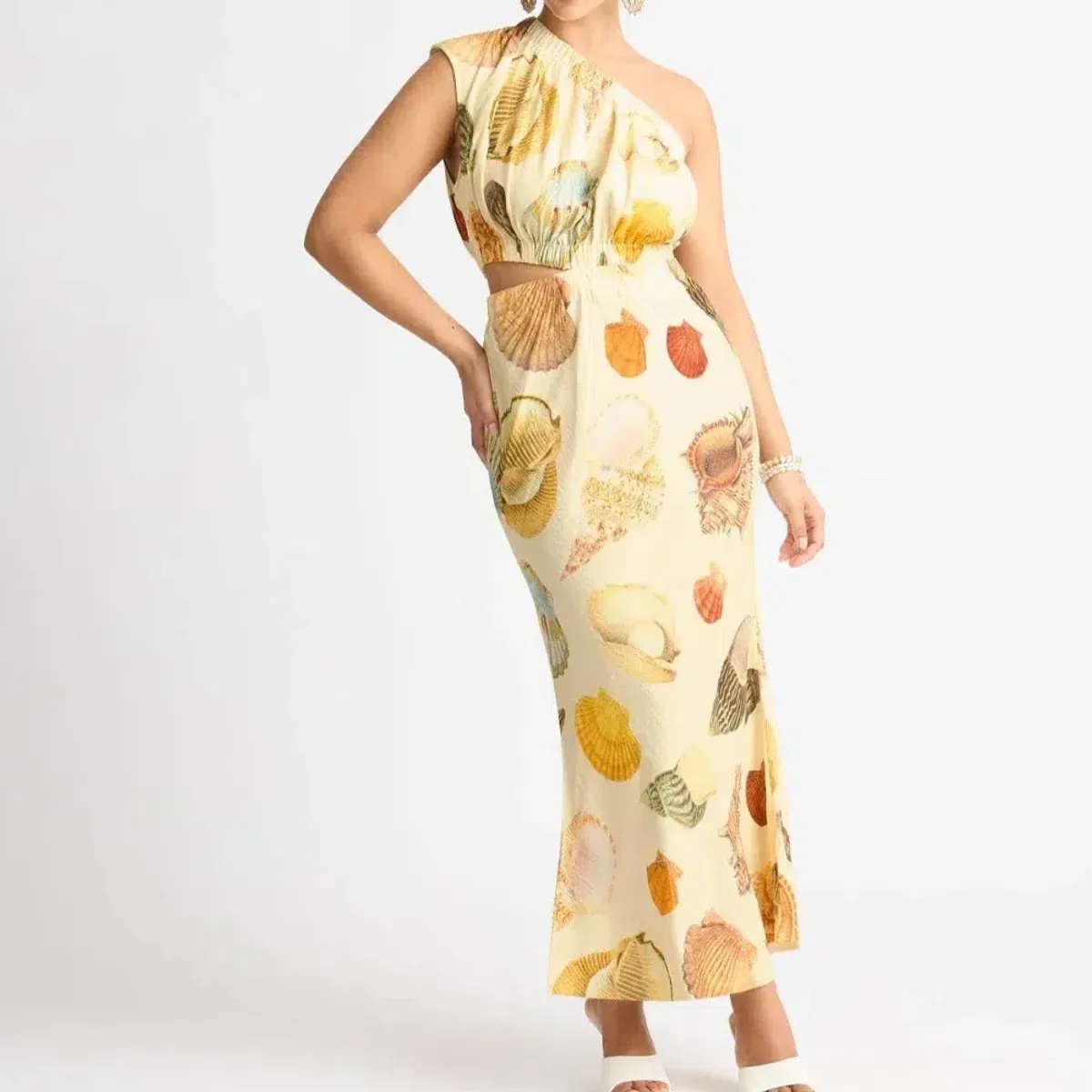 Sheike Sea Shore  Maxi Dress Yellow Size 8 - Image 4