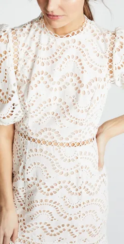 Zimmermann Jaya Wave Mini Dress White Size 8 for rent on The Volte - image 2