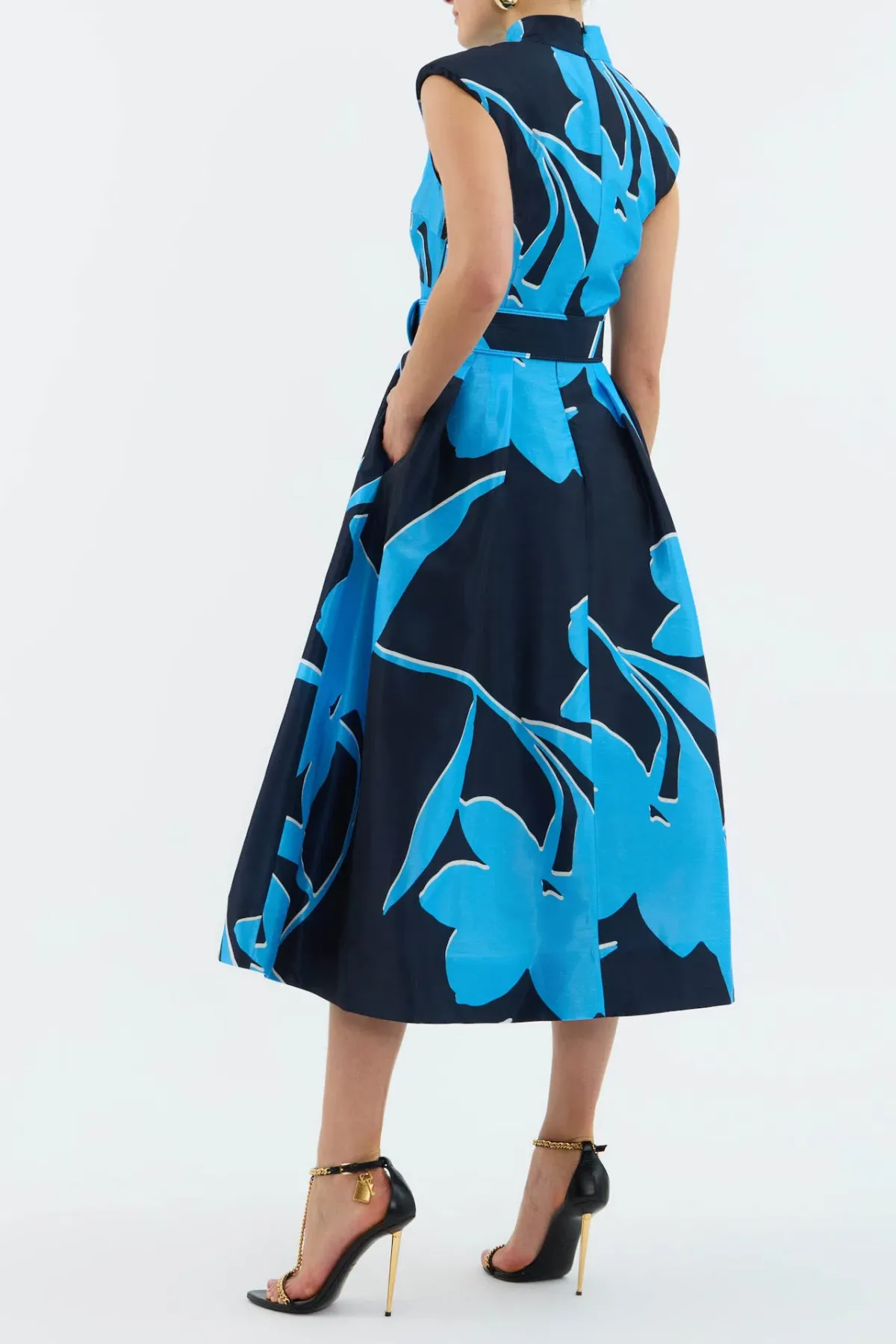 Rebecca Vallance Azzurra Midi Dress Print Size AU 10 - Image 2