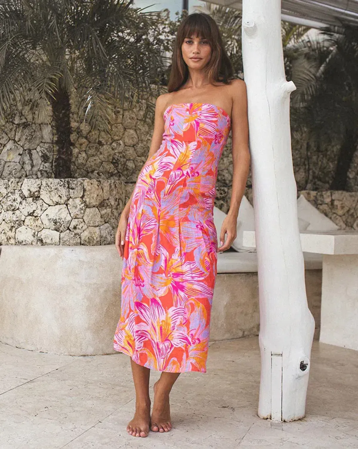 Winona Avalyn Midi Dress Floral Size 14 - Image 3