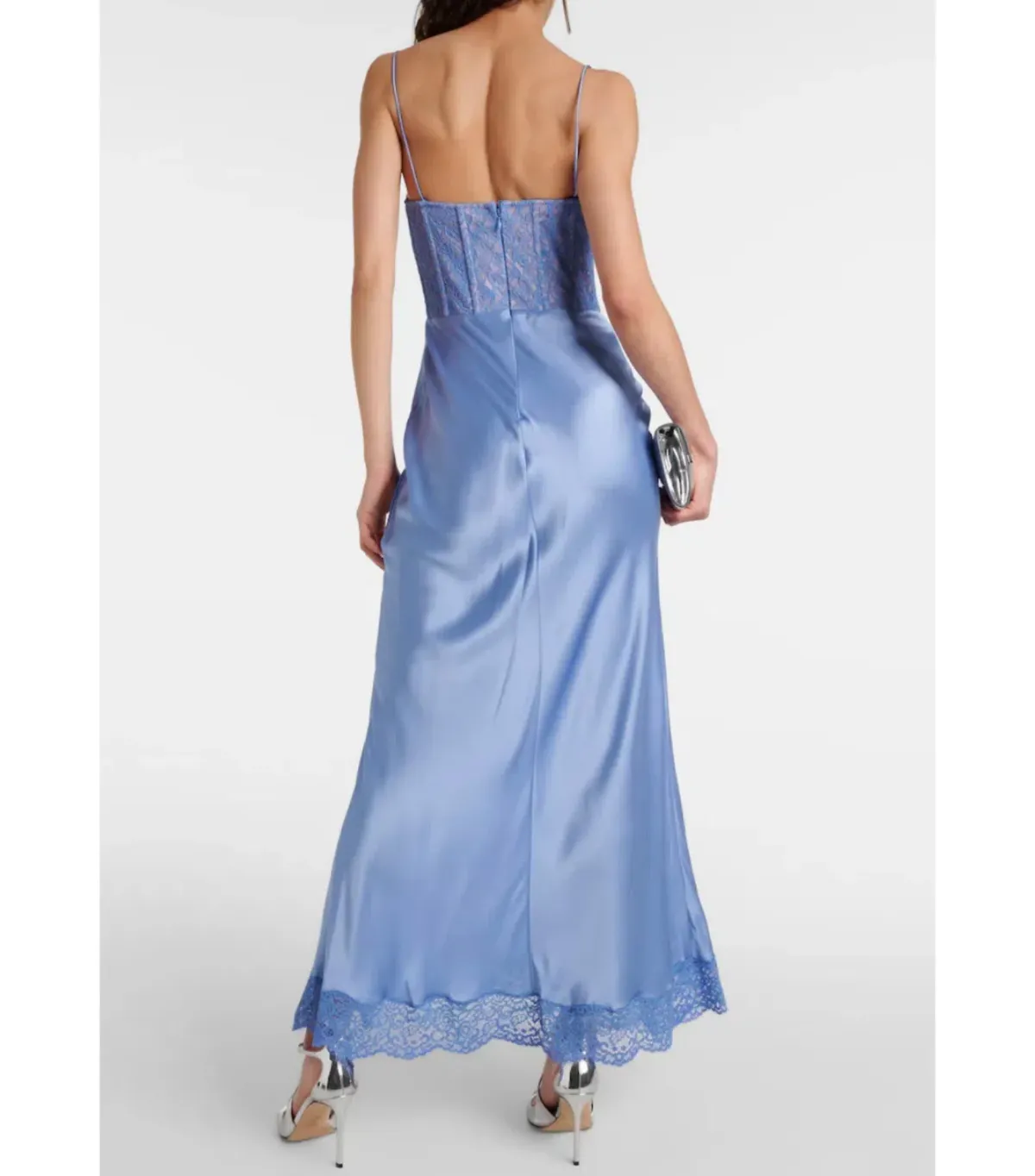 Rebecca Vallance Larisa Midi Dress Blue Size AU 10 - Image 4