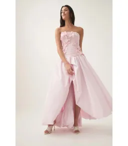 Aje Splendour Flower Gown in Pastel Pink Size AU 12 for rent on The Volte - image 3