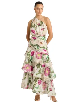 Sheike Emilia Tiered Maxi Dress Print Size AU 14 for rent on The Volte - image 2