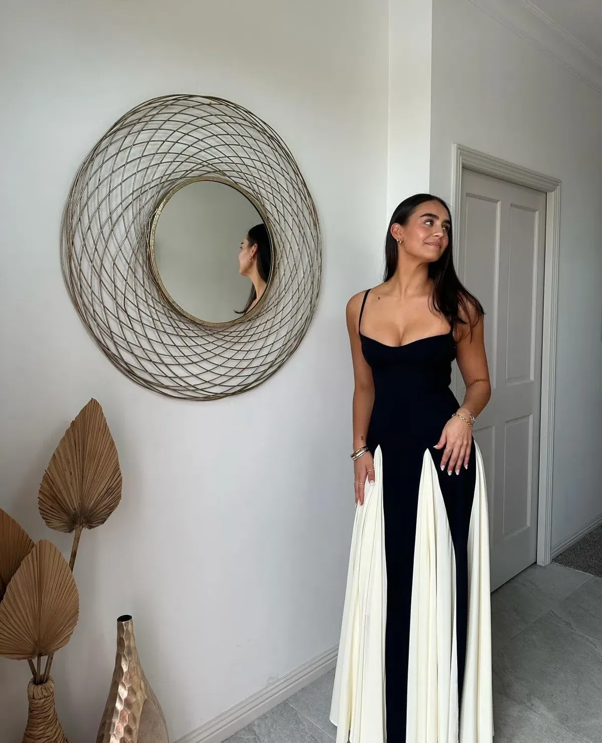 Arcina Ori Paloma Dress Black/White Size AU 10 - Image 2