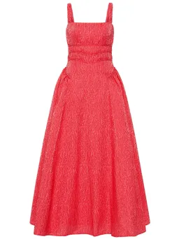 Rachel Gilbert Sophy Strap Midi Dress in Watermelon Size 10 for rent on The Volte - image 1