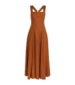 Camilla and Marc Anneli Maxi Dress in Dark Orange Size AU 10 for rent on The Volte - image 5