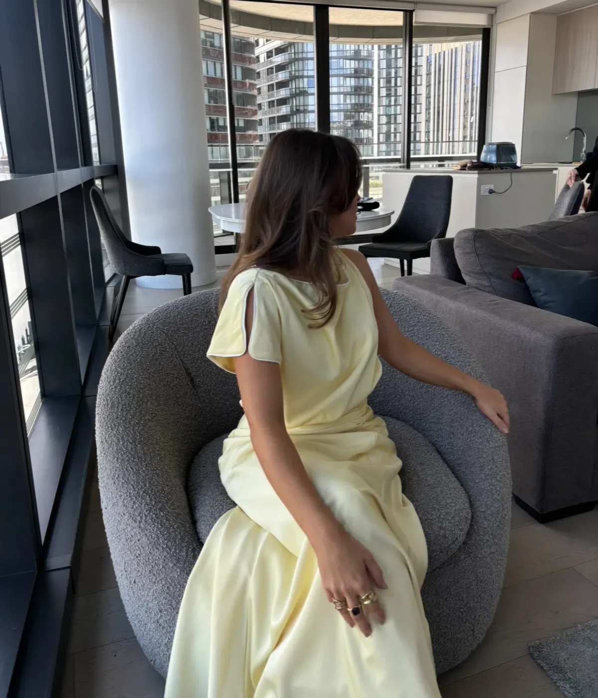 Sheike Milani Top and Midi Skirt in Lemon Size AU 6 - Image 7