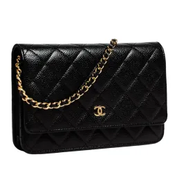 Chanel Classic Wallet On Chain Bag Black/Gold for rent on The Volte - image 2