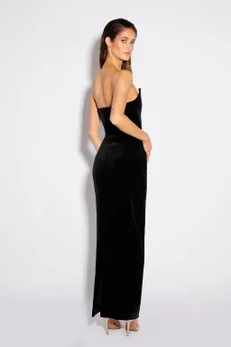 Effie Kats Koi Gown Black Size 8 for rent on The Volte - image 3