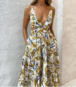 Bec & Bridge Eugenie Maxi Dress Print Size 8 for rent on The Volte - image 3