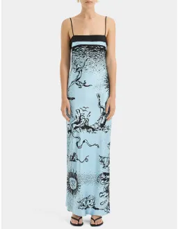 Sir the Label Dreamwood Scarf Midi Dress Brise Soleil Size 8 for rent on The Volte - image 5