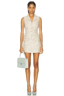 Self Portrait Embellished Boucle Tailored Mini Dress Multi Size AU 4 for rent on The Volte - image 5