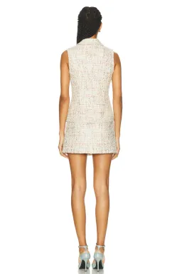 Self Portrait Embellished Boucle Tailored Mini Dress Multi Size AU 4 for rent on The Volte - image 4