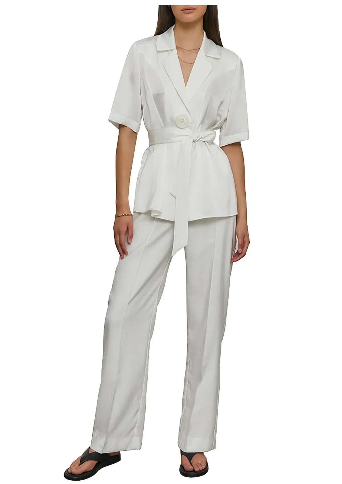 VIktoria & Woods Chorus Top & Pilot Pant Set Ivory Size 1 / AU 8 - Image 4