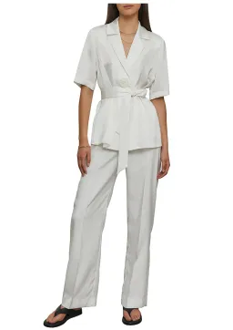VIktoria & Woods Chorus Top & Pilot Pant Set Ivory Size 1 / AU 8 for rent on The Volte - image 4