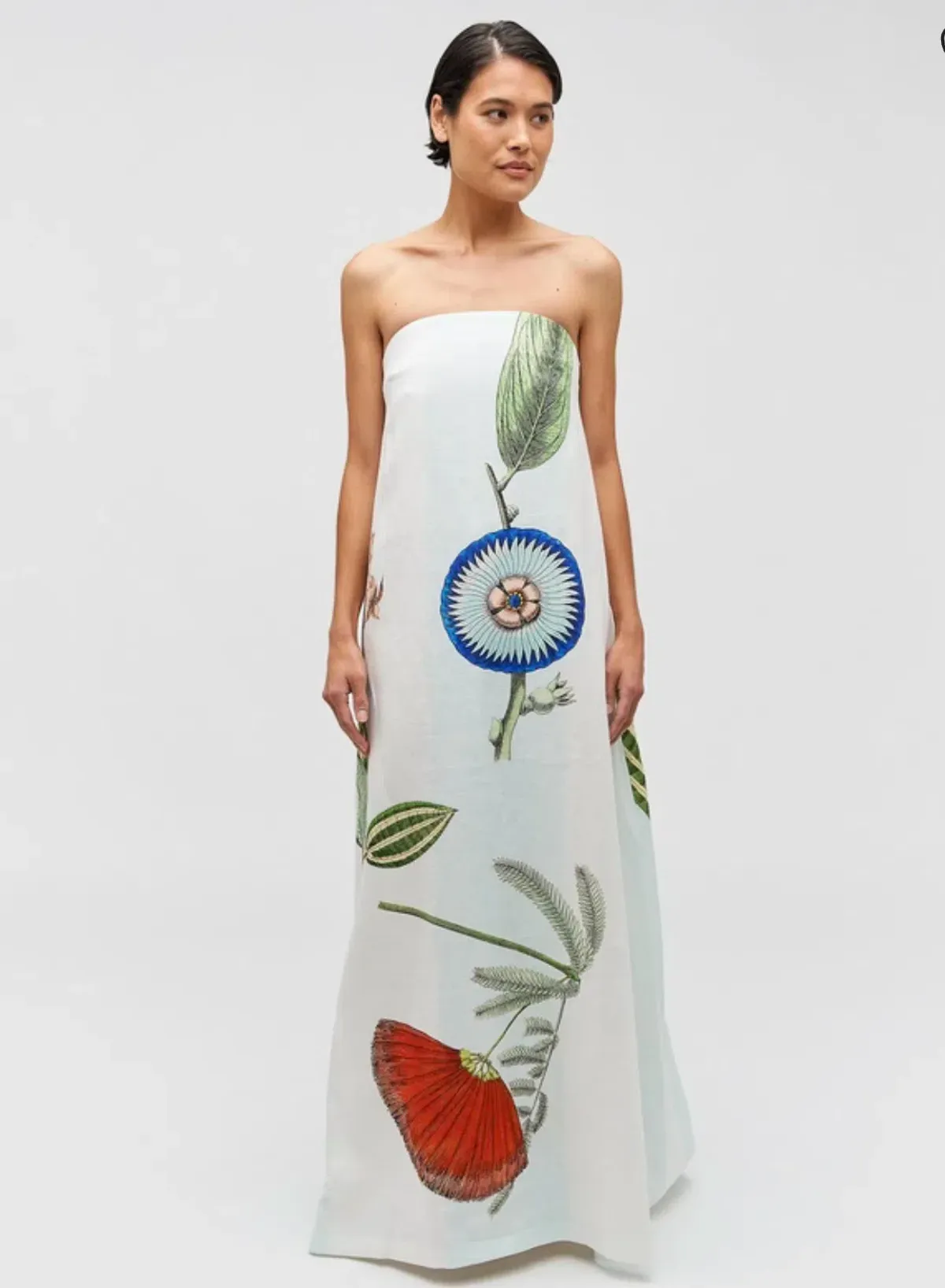 Oroton Grand Floral Gown Multi Size 10 - Image 2