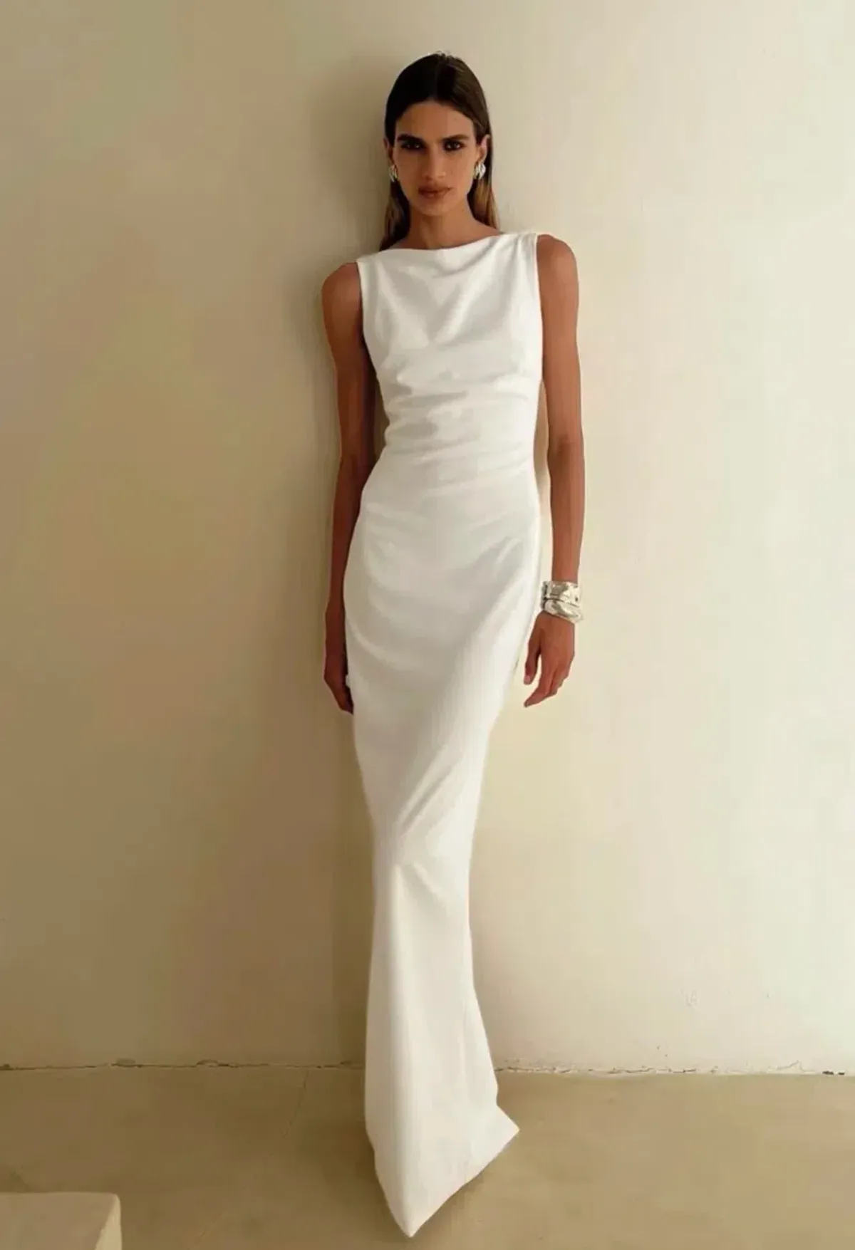 Effie Kats Verona Gown Ivory Size 10 - Image 7