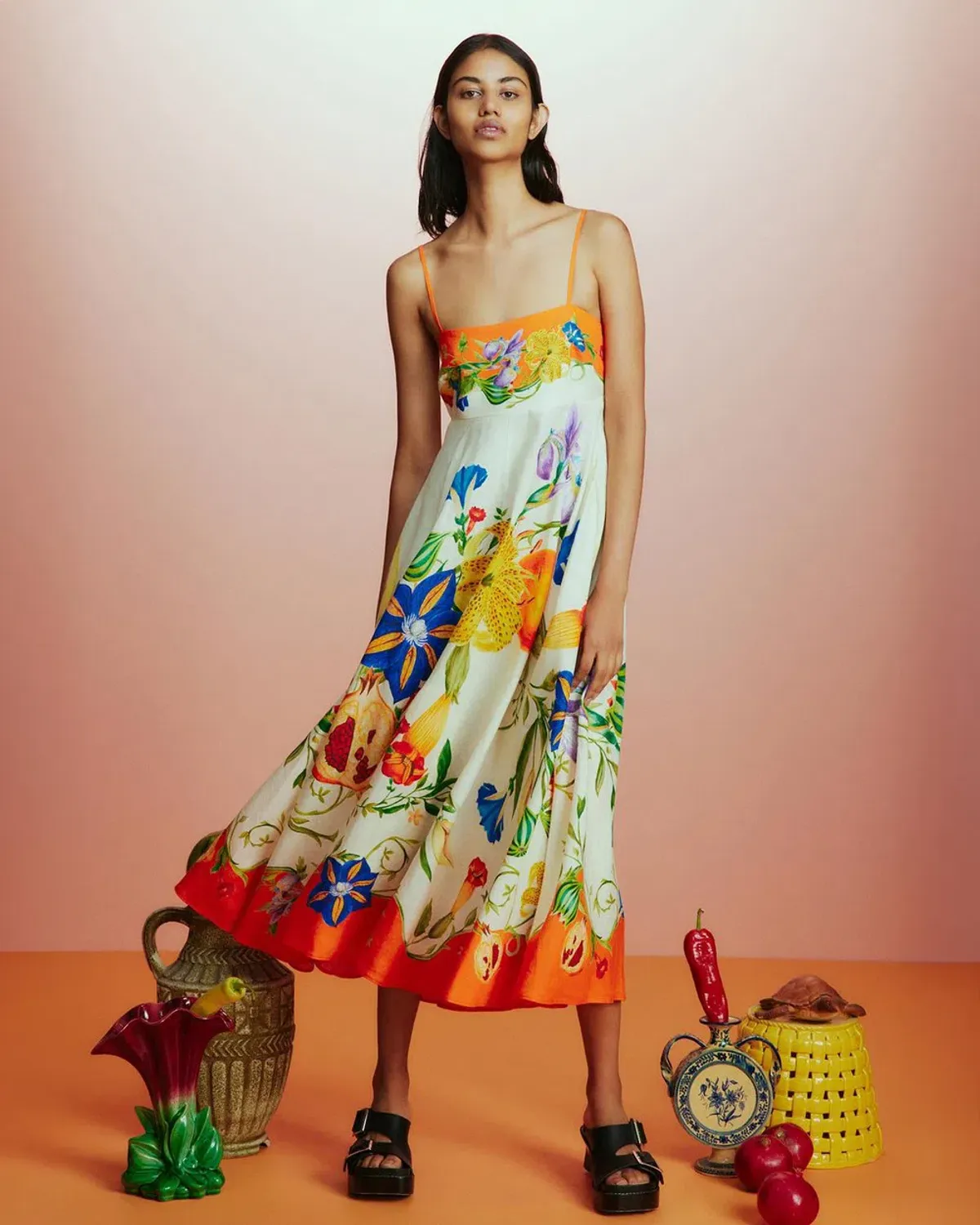 Alemais Flores Sundress Print Size AU 10 - Image 1