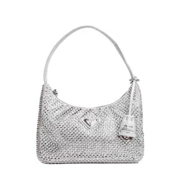 Prada Satin Crystal Mini Bag Silver  for rent on The Volte - image 1