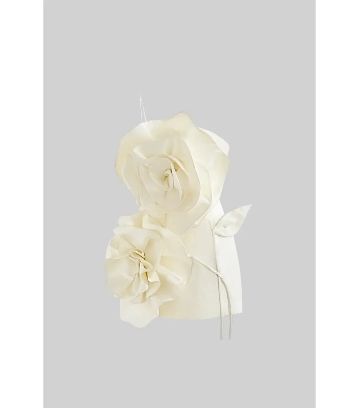 Sierra Darien Voluminous Flower Design Dress Silver Size AU 8 - Image 8