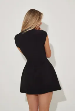 Odd Muse The Ultimate Muse Cap Sleeve Mini Dress Black Size 10 for rent on The Volte - image 3