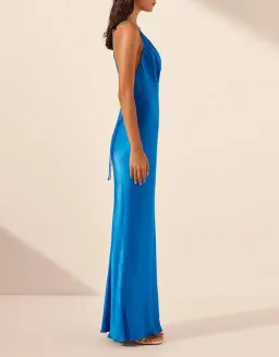Shona Joy Nora Double Strap Maxi Dress Aqua for rent on The Volte - image 4