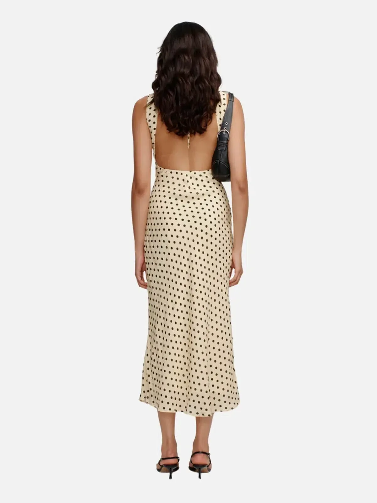 Ownley Tulip Midi Dress Butter Spots Size 8 - Image 3
