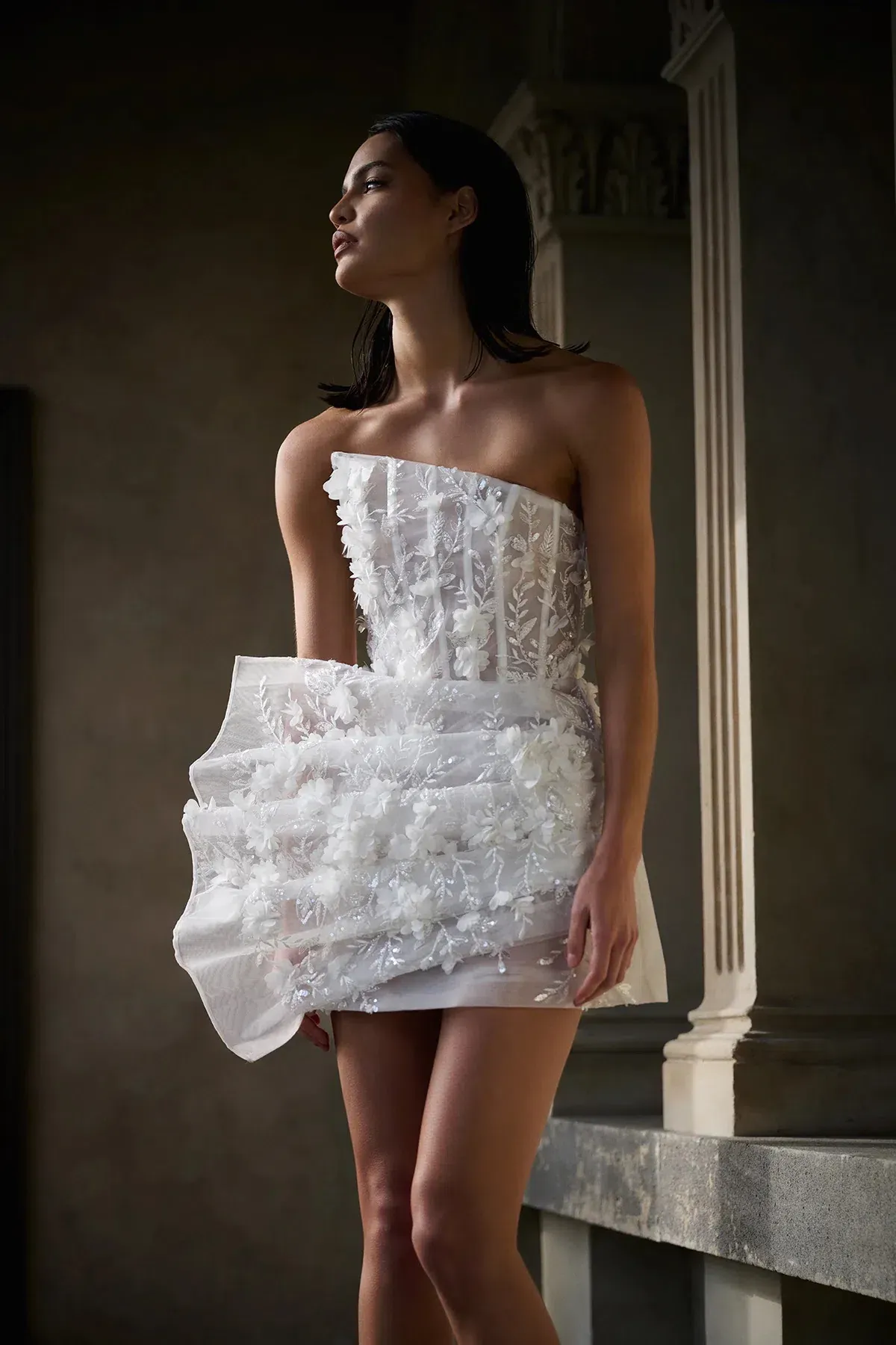 Eliya the Label Azaria Mini Dress White Size 8 - Image 4