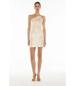 Manning Cartell Future Moderne Mini Dress Gold Size AU 8 for rent on The Volte - image 1
