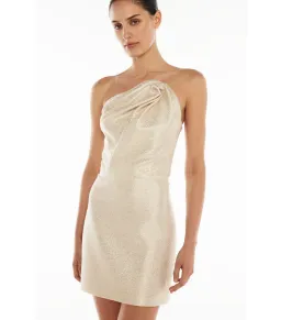 Manning Cartell Future Moderne Mini Dress Gold Size AU 8 for rent on The Volte - image 3