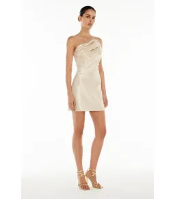 Manning Cartell Future Moderne Mini Dress Gold Size AU 8 for rent on The Volte - image 2