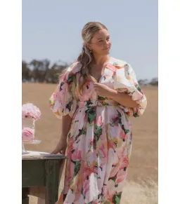 Acler Clayton Maxi Dress Daphney Posy Size AU 12 for rent on The Volte - image 3